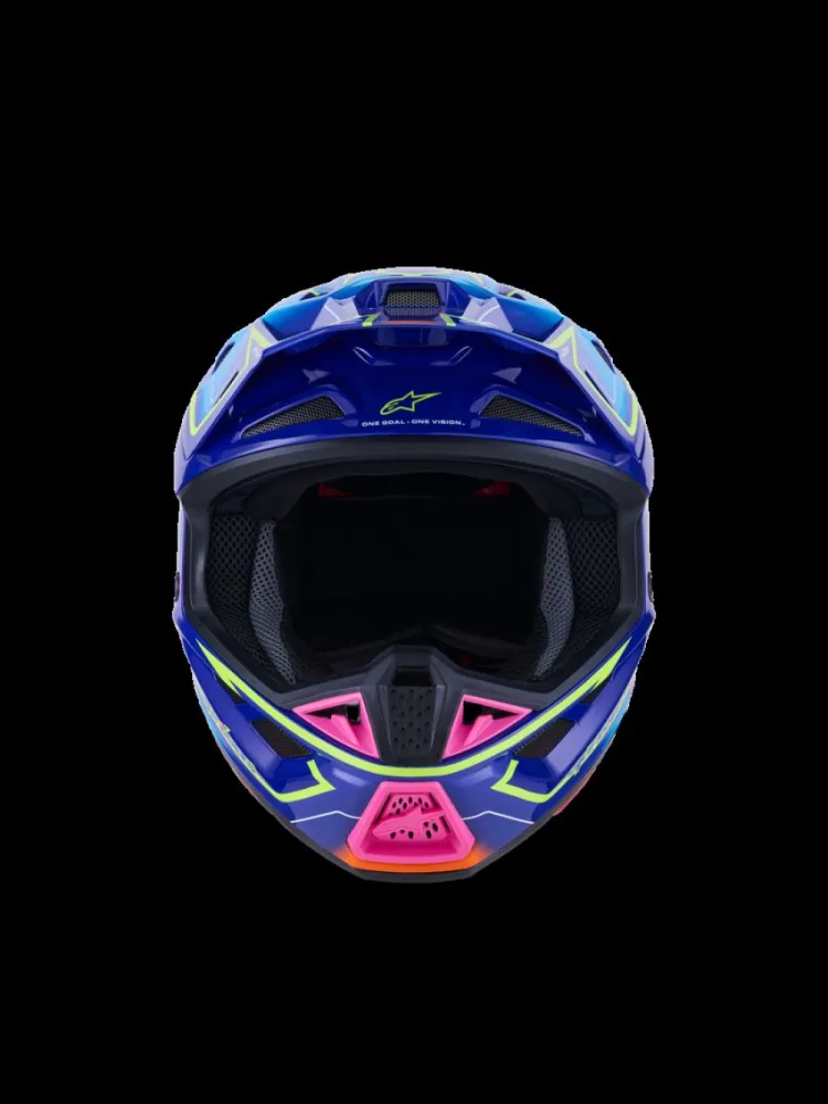 ALPINESTARS(MX) - HELMET SM7 CAST BLU/YL/PINK S - 01109124