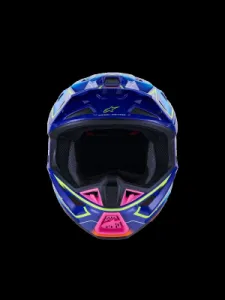 ALPINESTARS(MX) - HELMET SM7 CAST BLU/YL/PINK S - 01109124