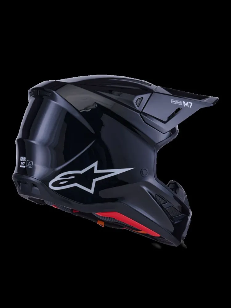 ALPINESTARS(MX) - HELMET SM7 BLACK-GLOSS XS - 01109129