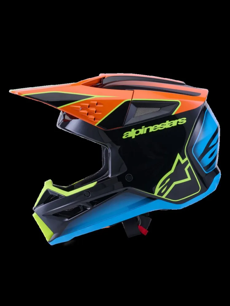 ALPINESTARS(MX) - HELMET SM3 FRAY BLK/OR/YL XS - 01109141