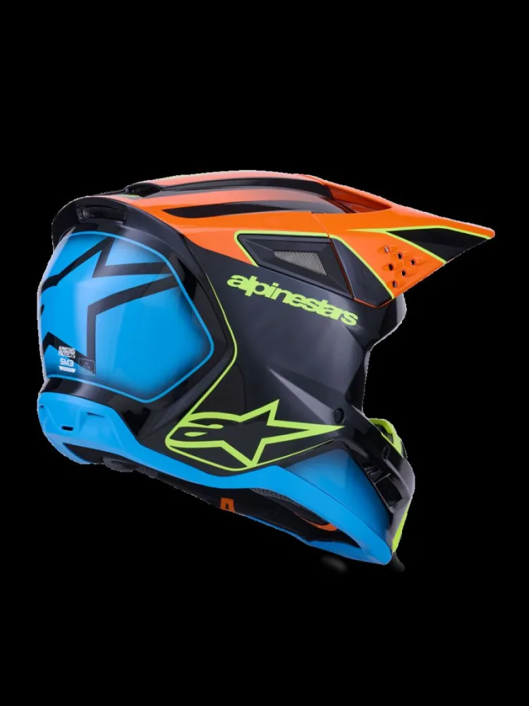 ALPINESTARS(MX) - HELMET SM3 FRAY BLK/OR/YL XS - 01109141