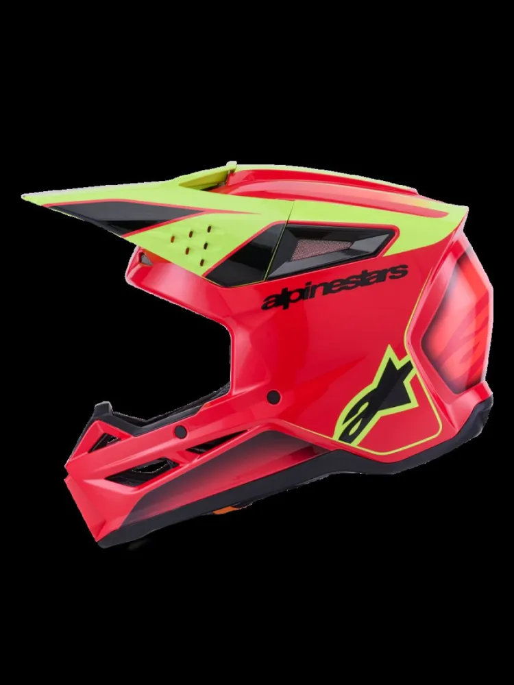 ALPINESTARS(MX) - HELMET SM3 FRAY RED/YL/BLK 2X - 01109152