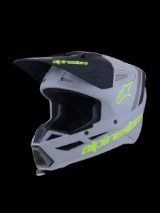 ALPINESTARS(MX) - HELMET SM3 RADIUM GRAY/BLK/YL  - 01109169