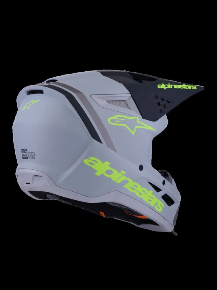 ALPINESTARS(MX) - HELMET SM3 RADIUM GRAY/BLK/YL  - 01109165