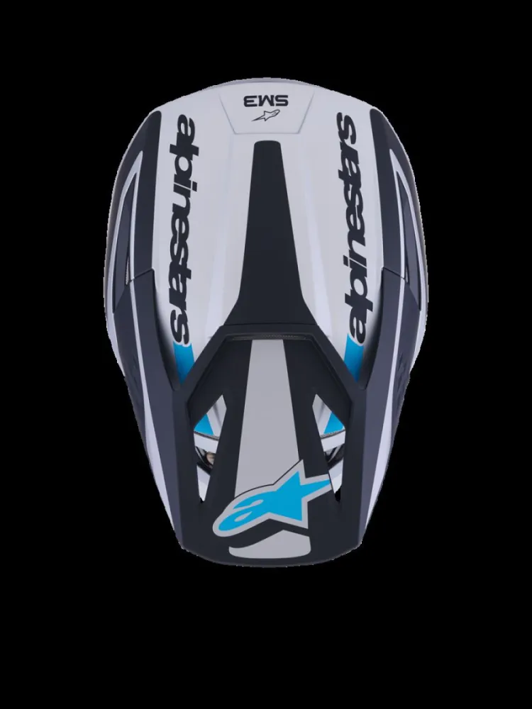 ALPINESTARS(MX) - HELMET SM3 HEAT SILV/BL/BLK L - 01109174