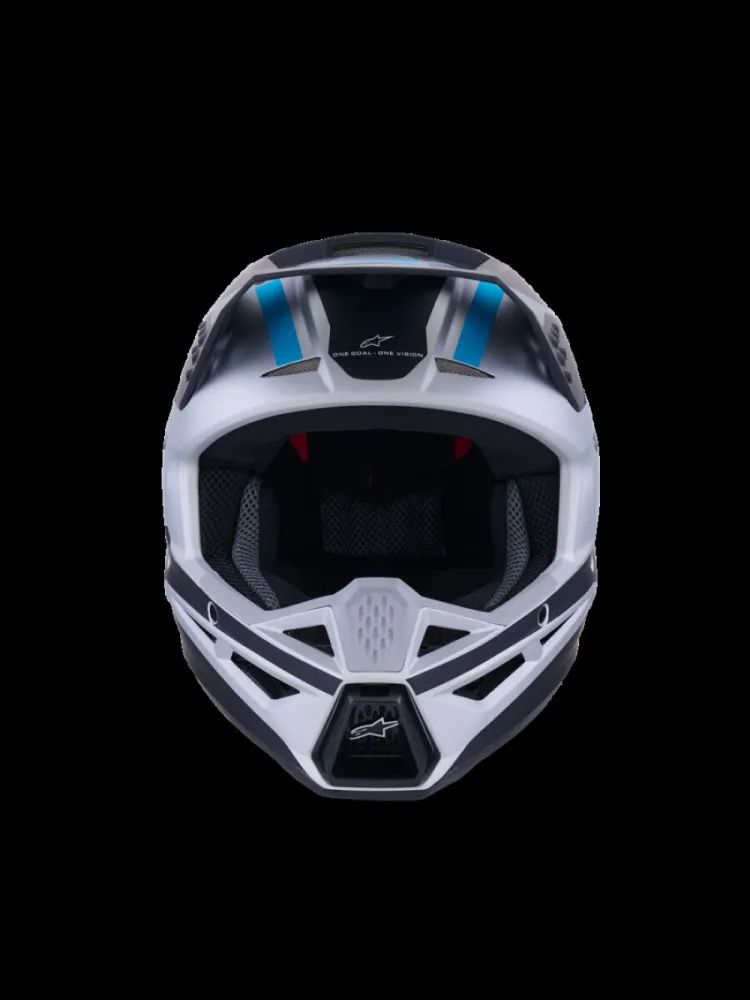 ALPINESTARS(MX) - HELMET SM3 HEAT SILV/BL/BLK 2X - 01109176