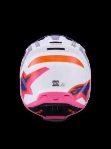 ALPINESTARS(MX) - HELMET SM3 HEAT WHT/PU/PINK S - 01109178