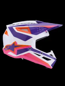 ALPINESTARS(MX) - HELMET SM3 HEAT WHT/PU/PINK S - 01109178