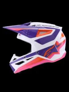 ALPINESTARS(MX) - HELMET SM3 HEAT WHT/PU/PINK S - 01109178