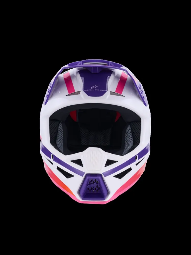ALPINESTARS(MX) - HELMET SM3 HEAT WHT/PU/PINK S - 01109178