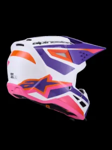 ALPINESTARS(MX) - HELMET SM3 HEAT WHT/PU/PINK S - 01109178