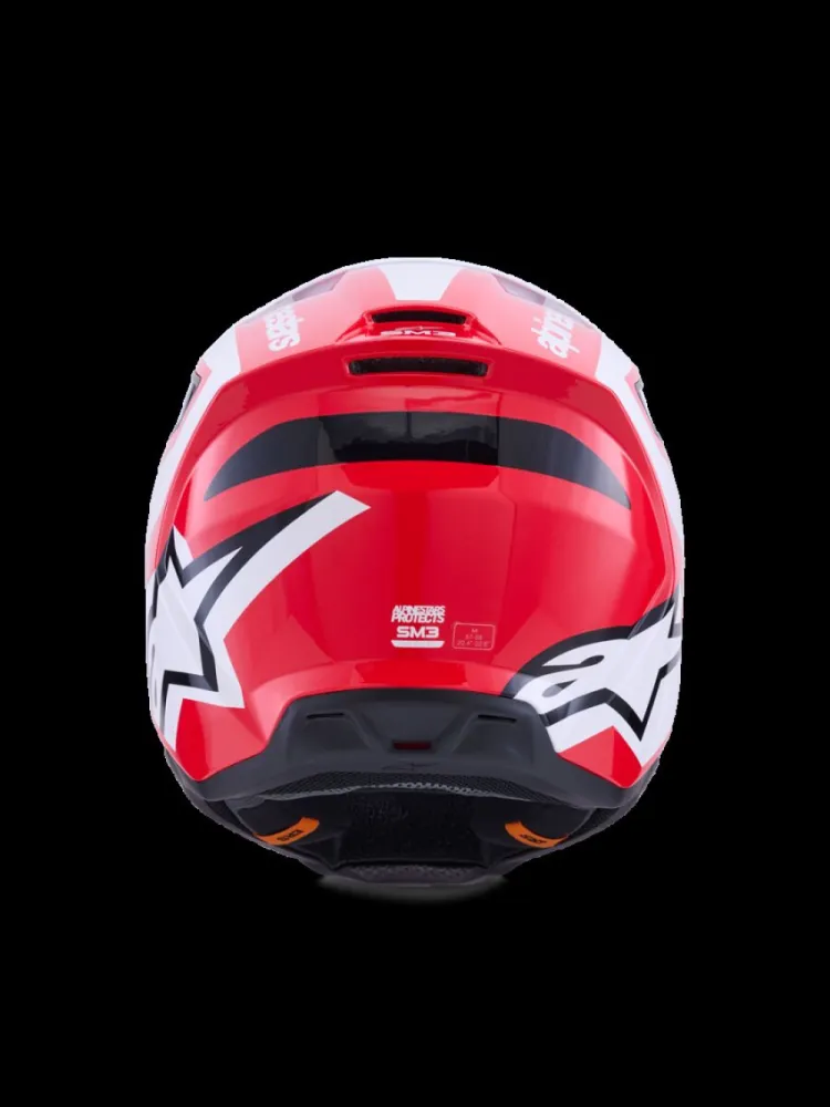 ALPINESTARS(MX) - HELMET SM3 HEAT RED/WH/BLK XS - 01109183