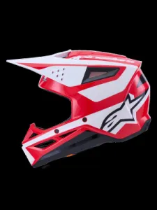 ALPINESTARS(MX) - HELMET SM3 HEAT RED/WH/BLK XS - 01109183