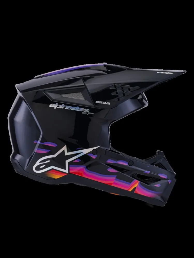 ALPINESTARS(MX) - HELMET SM3 FORCE BLACK-GLOSS S - 01109196