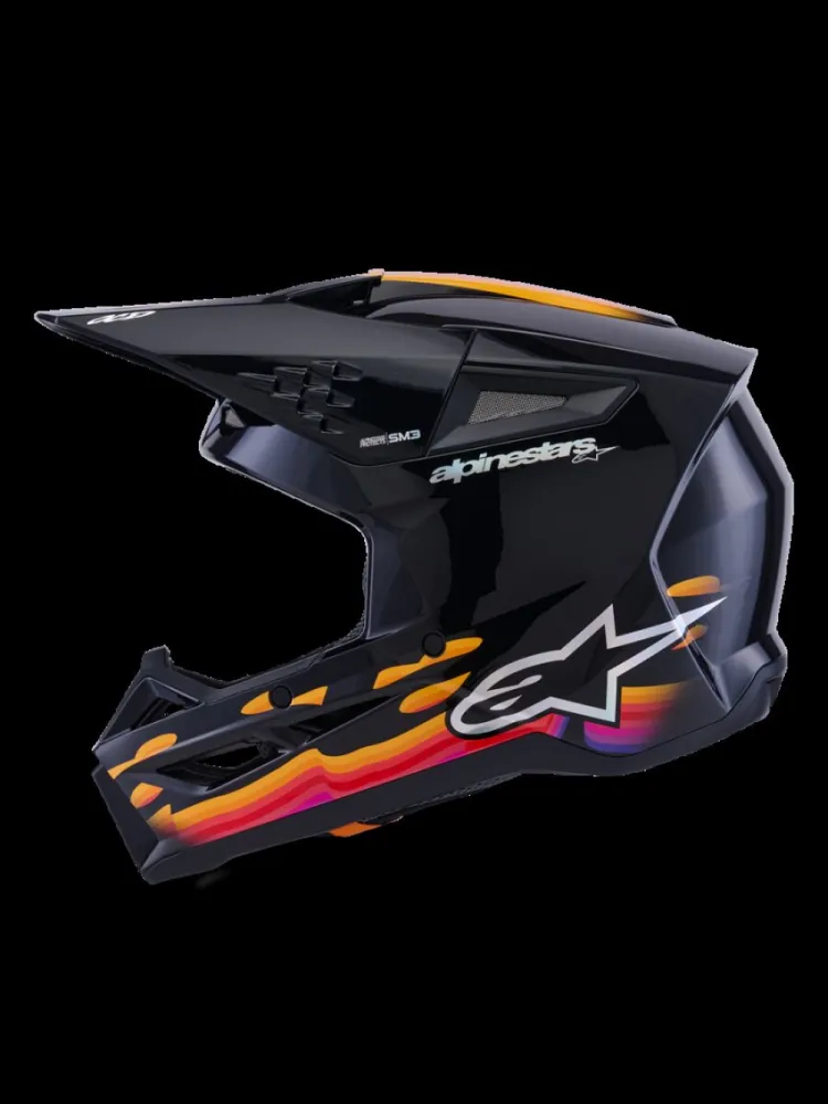 ALPINESTARS(MX) - HELMET SM3 FORCE BLACK-GLOSS 2 - 01109200