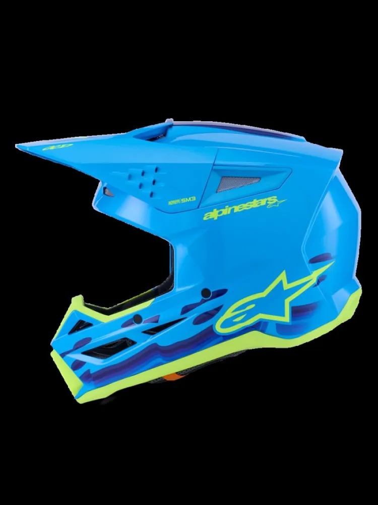 ALPINESTARS(MX) - HELMET SM3 FORCE CYAN XS - 01109207