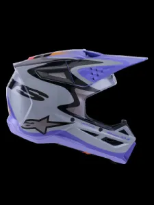 ALPINESTARS(MX) - HELMET SM3 JETTSON GRAY/PUR/BL - 01109232