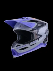 ALPINESTARS(MX) - HELMET SM3 JETTSON GRAY/PUR/BL - 01109233