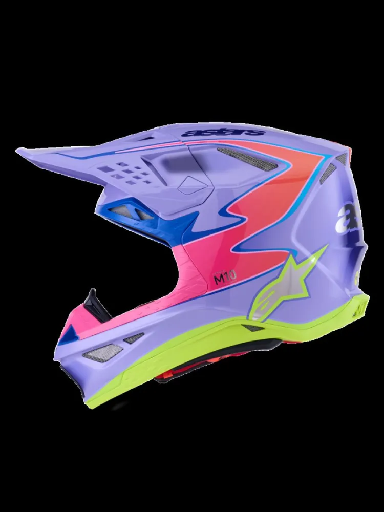 ALPINESTARS(MX) - HELMET SM10 JETT PURPLE/PINK X - 01109241