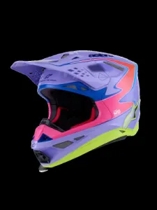 ALPINESTARS(MX) - HELMET SM10 JETT PURPLE/PINK 2 - 01109242