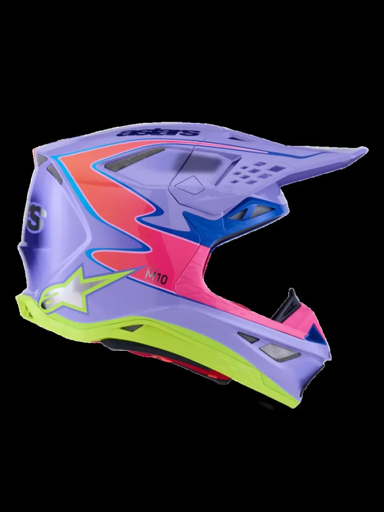 ALPINESTARS(MX) - HELMET SM10 JETT PURPLE/PINK 2 - 01109242