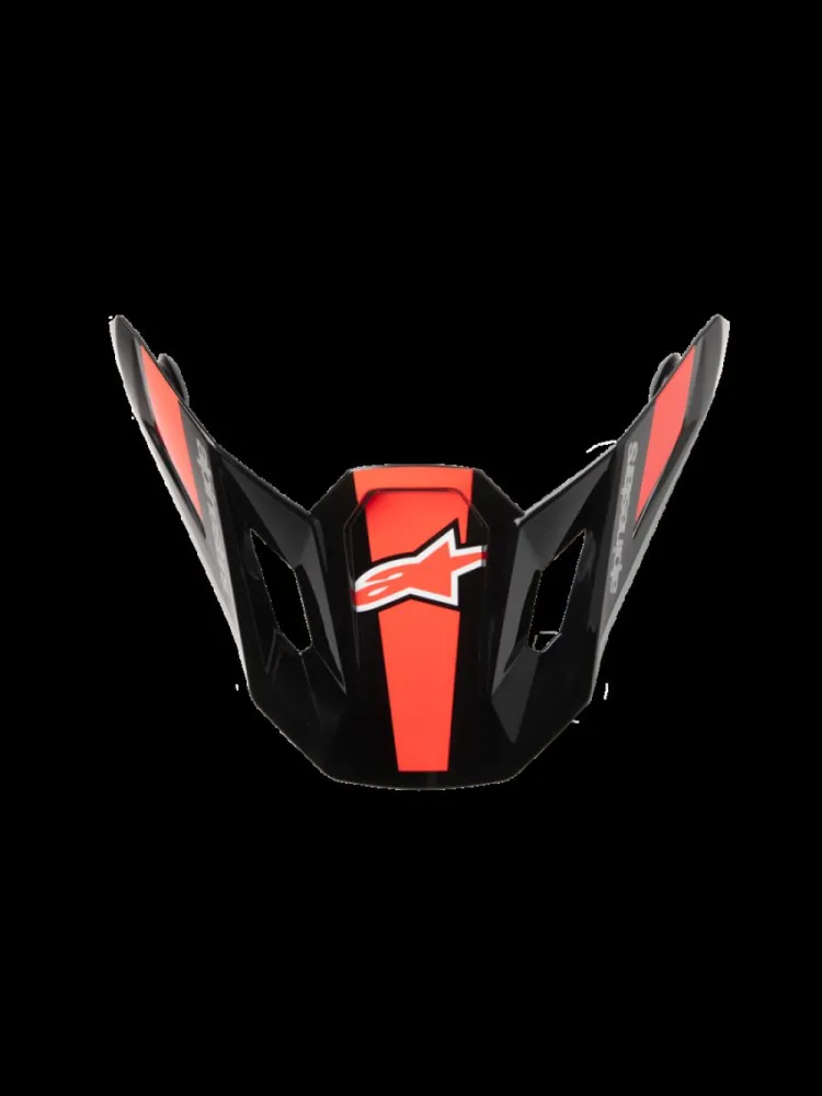 ALPINESTARS(MX) - VISOR SM7 RISE BLK/RD/SILV - 01321885