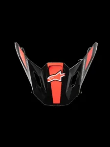 ALPINESTARS(MX) - VISOR SM7 RISE BLK/RD/SILV - 01321885