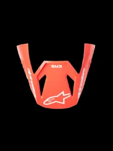 ALPINESTARS(MX) - VISOR SM3 RADIUM BLK/RED/WH - 01321891