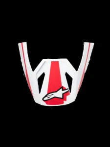 ALPINESTARS(MX) - VISOR SM3 HEAT RED/WH/BLK - 01321895