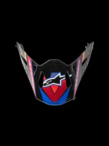 ALPINESTARS(MX) - VISOR S-M10 ERA BLUE/RED/YL - 01321909