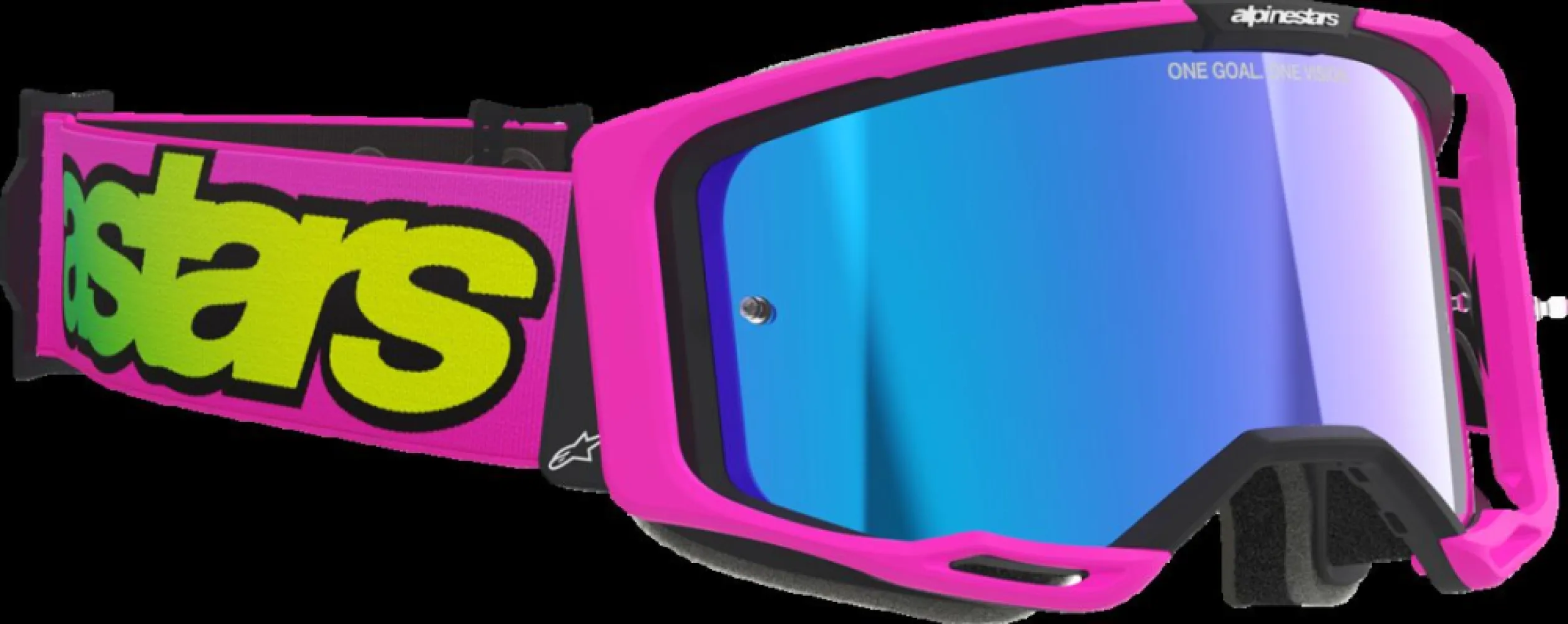 ALPINESTARS GOGGLES - GOGGLE VISION 8 VISTA PINK/YEL - 26013941