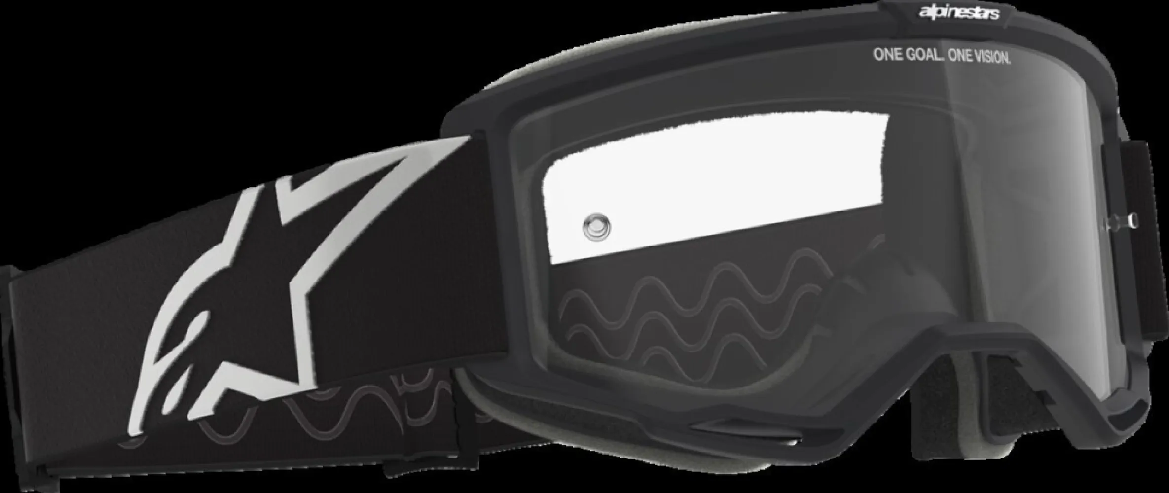 ALPINESTARS GOGGLES - GOGGLE MX VISION OTG BLK/GRY/C - 26013944