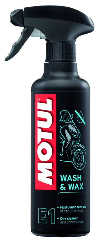 MOTUL E1 Wash & Wax Dry Cleaner - 400ml Spray x12 - 3043045