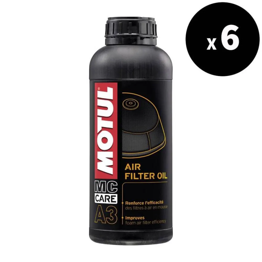 MOTUL A3 Air Filter Oil - 1L x6 - 3043055