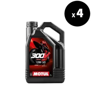 MOTUL 300V Factory Line Road Racing 4T Motorolie - 10W50 4 L x4 - 3065098