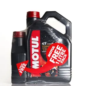 MOTUL 7100 Motor Oil 10W40 4T 100% Synthetic 4L + 1L Offered - 1102833