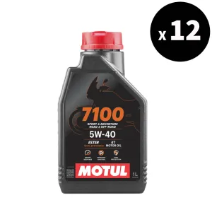 MOTUL 7100 4T Motor Oil - 5W40 1L x12 - 3042938