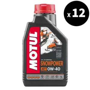MOTUL Snowpower 4T Motor Oil - 0W40 1L x12 - 3042967