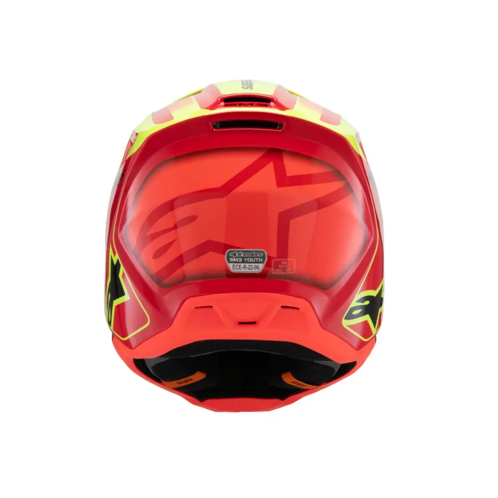 ALPINESTARS(MX) - HELMET YTH SM3 FRAY RD/YL/BK Y - 01111656