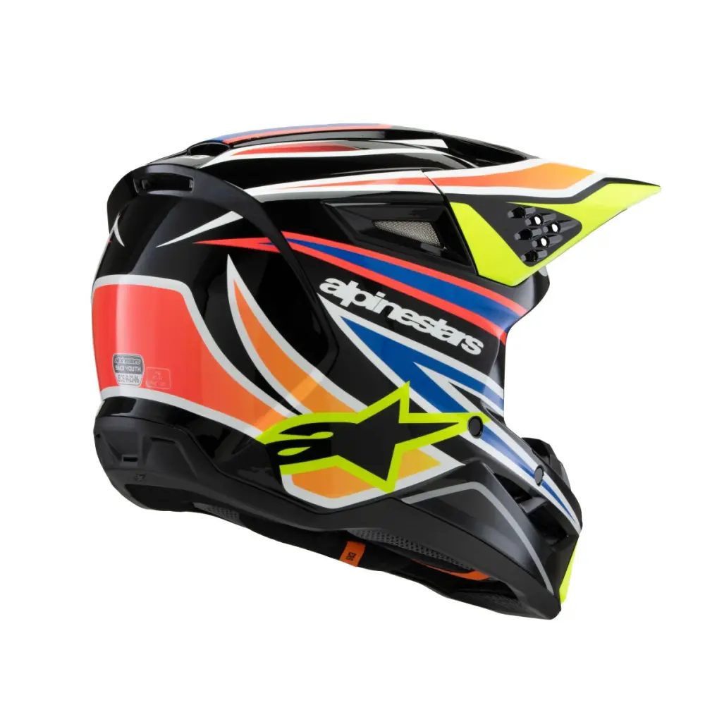 ALPINESTARS(MX) - HELMET YTH SM3 WURX BLK/YL/B Y - 01111666