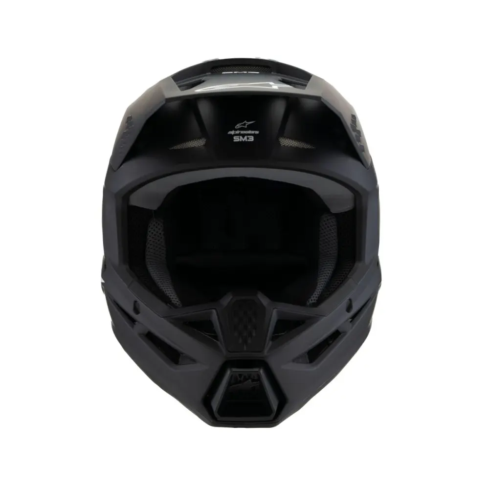 ALPINESTARS(MX) - HELMET YTH SM3 SOLID BLACK YM - 01111672