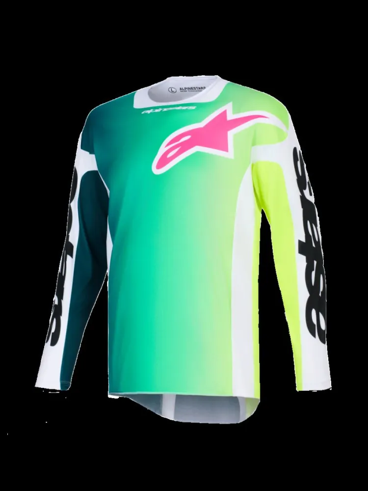 ALPINESTARS(MX) - JERSEY RACER PORTL GRN/WH/BLK  - 29108618