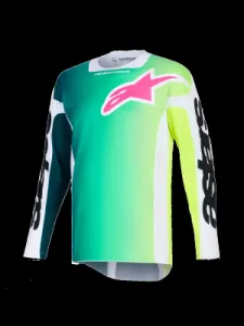 ALPINESTARS(MX) - JERSEY RACER PORTL GRN/WH/BLK  - 29108619