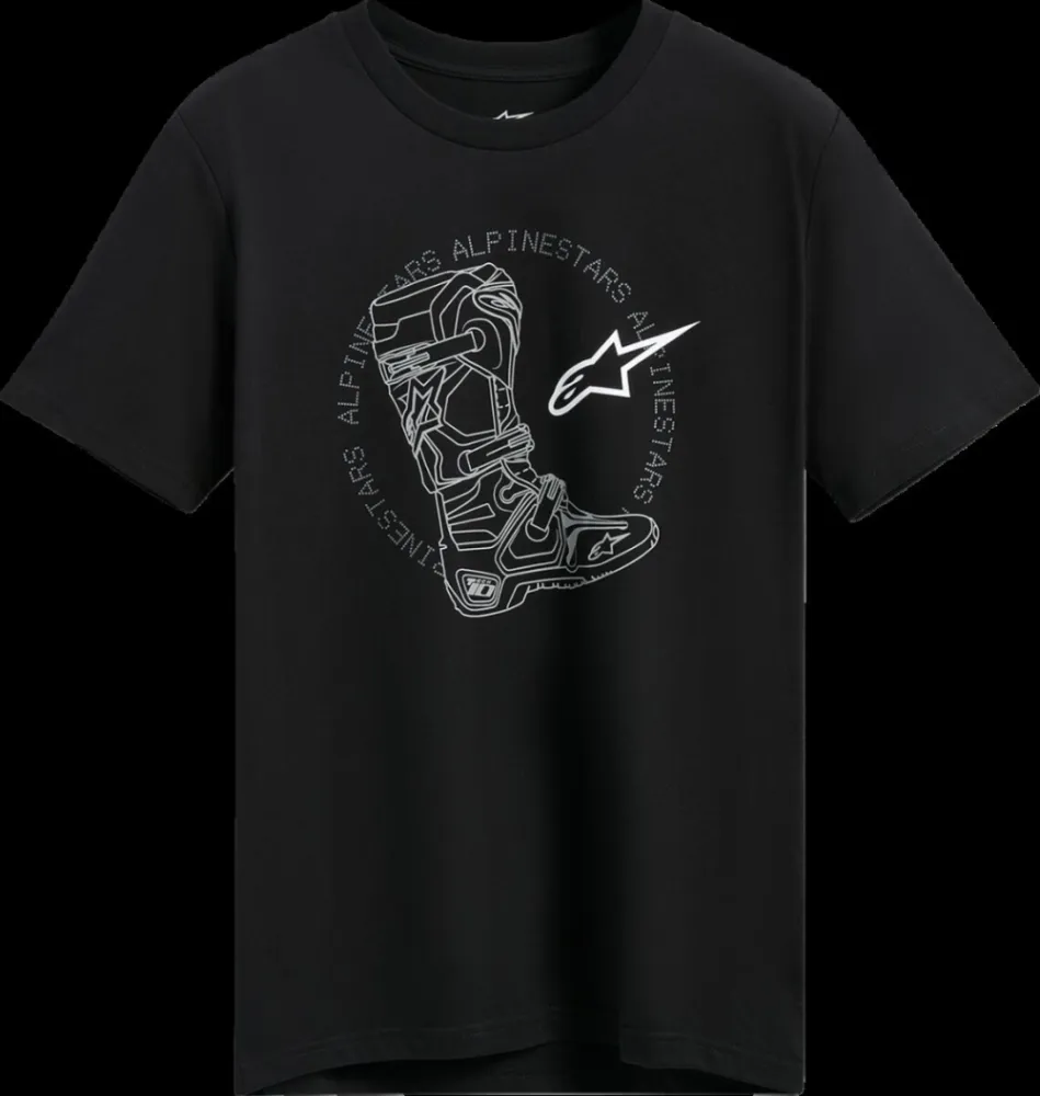 ALPINESTARS (CASUALS) - TEE SS CSF TECH BOOT BLACK 2XL - 303024998