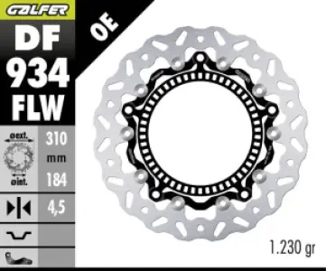 GALFER - BRAKE DISC FLOAT WAVE FR - 17105017