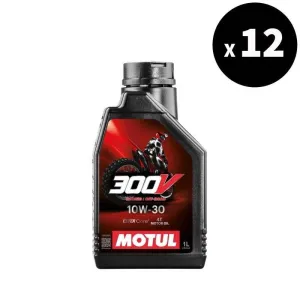 MOTUL 300V Factory Line Off Road Racing 4T Motorolie - 10W30 1 L x12 - 3065099