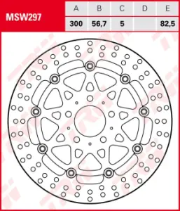 TRW - BRAKE DISC - 17105021