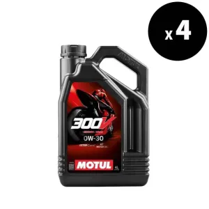 MOTUL 300V Factory Line Road Racing 4T Motorolie - 0W30 4 L x4 - 3065102