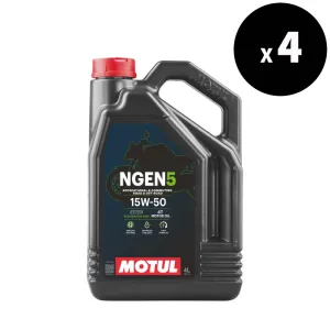 MOTUL NGEN 5 4T Motor Oil - 15W-50 4L x4 - 3064598