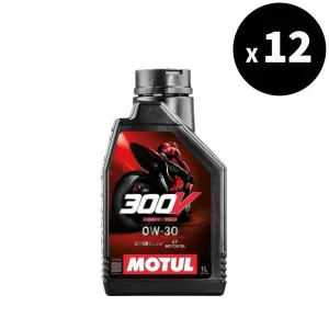 MOTUL 300V Factory Line Road Racing 4T Motorolie - 0W30 1 L - 12 stuks - 3065101
